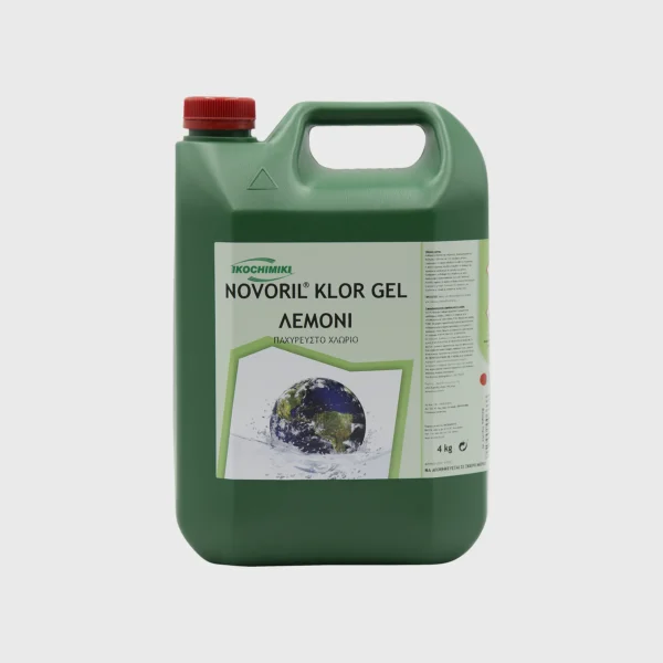 Novoril Klor Gel, λεμόνι, παχύρρευστη χλωρίνη, 4 kg